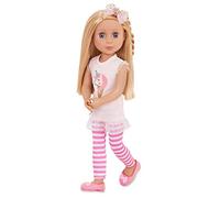 Glitter Girls Li'l Woodzeez Lacy - 36 cm - Poupée de Mode posable - Cheveux Blond et Yeux Bleu - Tenue Licorne crème glacée - Jouets, vêtements et Accessoires pour Les Enfants de 3 Ans Plus