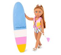 Glitter Girls - Tammy - Poupée Paddle Board de 35 cm avec Maillot de Bain, Planche de Paddle et Gilet de Sauvetage - Poupées pour Filles de 3 Ans +