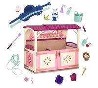 Glitter Girls - Tous Les Acres d'Asparkle - Ensemble de Jeu pour poupées et Chevaux Jouets de 36 cm - Grange à Chevaux et Accessoires - Aliments pour Le Jeu, Outils de toilettage - 3 Ans et +