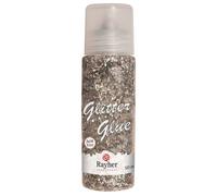 Glitter - Glue Gros, Argent, Flacon 50ml