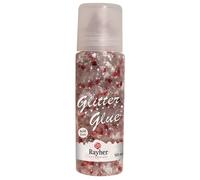 Rayher Colle pailletée - Coeur Rouge/Argent