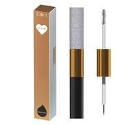 Glitter Lash Mascara, Long Lasting Volume Mascara, Smudge-Proof Eye Makeup, Glitter Eye Mascara, Two-in- Mascara and Eyeliner, Travel-Friendly Mascara, Waterproof Lash Mascara for Women
