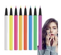 Glitter Liner Pencils Set Cosmetic, UV Neon Liquid Aid, 8 Couleurs Long
