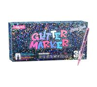 Glitter Markers - 24 Pack Quick-Drying Painting Pens for DIY Crafts, Kids, Teens, Adults, Students, Artists, Teachers, School, Scrapbooking, Greeting Cards, Journaling, Smooth Ink Flow, Vibrant Colors