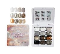 Glitter Nail Gel Palette, Gradient Color Painting Set, 12 Color Kit With Semi Solid Texture, Shimmer Gel, Manicure Kit With Finish, Beauty Supply For Salon Practice