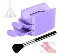 Glitter Saver Pro - Plateau à ongles double couche, outil d'art pratique | Plateau de recyclage de poudre de trempage pour la conception des ongles, outils à ongles pour la collecte et le stockage des