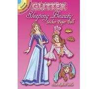 Glitter Sleeping Beauty Sticker Paper Doll