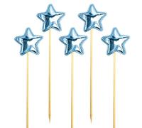 Glitter Star Cake Toppers Stick - Stars Temed Cake Topper | Toppers de gâteau d'anniversaire interactifs pour, décorations de gâteau d'anniversaire pas