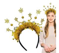 Glitter Star Headwear | Firework Hair Accessories | Glitter Sequins Headband | Festival Costume Props | Sparkly Headwear For Adults Eye-Catching Design Felt For Long Hours Without Any Discomfort