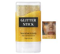 Glitter Stick - Body Glitter | Face Glitters | Waterproof Long-Lasting Shimmer Makeup, Versatile Cosmetic for Women Kids Accessories for Festival Party Stage Events, 15g Twist-Up Stick