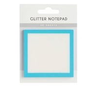 Glitter Sticky Notes, Glitter Post It Notes, Clear Post It Notes Pastel, Cute Self Adhesive Note Memo Pads, Small to Do List, Office Supplies (Blue)