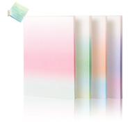 Glitter Sticky Notes, Sparkle Transparent Sticky Notes Pastel, Clear Self Adhesive Memo Pads, Cute To Do List Notepads for Planner, Home, Office Supplies (3 * 4in,8 Pcs)