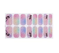Glittering Gels Nails Strips Flowers Stickers French Tip Polish Strips Wrap Art Sticke Flowers Nails Polish Gels Nail