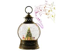 Glittering Musical Snow Globe - Musical Christmas Snow Globe - USB And Battery Powered Seasonal Decoration For Family Indoor Holiday Party Gathering Bedroom Living Room Workplace Fireplace