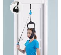 glitz Cervical Neck Traction Device for Home Use, Portable Neck Stretcher Hammock Over Door for Neck Pain Relief, Neck Sling for Spine Decompression