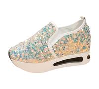 Glitzer Schuhe Damen Glitzer Sneaker Damen Sneaker Orange 39 42 Grüne Gold Rot Schwarz Gelb Damenschuhe Gelbe Pinke Sparkly Mädchen Weiß 41 Goldene Pailletten Ausgefallene Elegant Pink Hippie 90Er