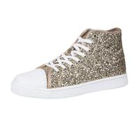 Glitzer Sneaker Damen Glitzer Schuhe Damen Schwarze Silber Pailletten Pinke Rot Silberne 50Er Jahre Karneval Frauen Gold Fasching 90Er Weiß Sparkly Weiße 45 Gelb & Sportschuhe Für Grüne Pink Mädchen