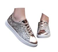 Glitzer Sneaker Damen Glitzer Schuhe Karneval Grün Rote Damenschuhe Silber 70Er Jahre Gelbe Orange Schwarz Bunte Fasching Turnschuhe Trendy Blaue Sneakers Goldene 39 Hippie Silberne Boots Gold