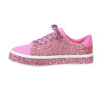 Glitzer Sneaker Damen Pailletten Schuhe Glitzerschuhe Pink Flache Für Silber Schwarze & Sportschuhe Grün Blaue Sneakers Frauen Goldene Karneval Hands Free 80Er Jahre Rot 38 Elegante Gold Rote Schwarz