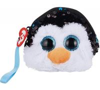 GLITZER TY Beanie Boo's Waddles Porte-monnaie pour enfants Sac pingouin en peluche