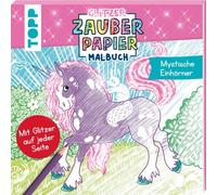 Glitzer Zauberpapier Malbuch Mystische Einhörner