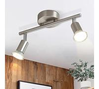 Glitzerlife Spot de Plafond LED 2 Spots Plafonnier de Couloir GU10