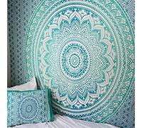 Glitzfas Tenture murale Motif mandala Style indien/bohême Tapisserie Décoration murale pour chambre