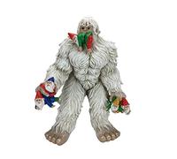 GlitZGlam Grande Miniature de Yéti et Nains pour Jardin de Fées - Grande Figurine Féerique (33,65 cm de Hauteur), Accessoire Enchanté