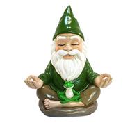 GlitZGlam Le Nain Zen - Tranquillité et Paix dans Votre Jardin (23cm de Haut)