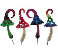 GlitZGlam Lot de 4 Champignons Magiques Miniatures pour Jardin enchanté. Inclut 4 Magnifiques Champignons Miniatures pour Jardin enchanté. Un Accessoire pour Jardin des fées et des Gnomes