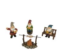 GlitZGlam Nains Joyeux compagnons de taverne ! - Un Ensemble de 5 pièces de Nains de Jardin pour Le Jardin Miniature enchanté