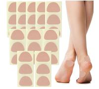 Glixoft 10 Feuilles Moleskin Tampons Adhésifs Taupe Peau Bande Autocollants pour Pieds Pied Patch Ampoule Prévention Bande Moleskin Patchs