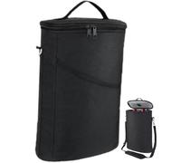 Glixoft À Vin pour 2 Bouteilles, avec Bandoulière, Isotherme, Porte-vin Portable pour en Plein Air Ou Pique-Nique, Nourriture Boissons