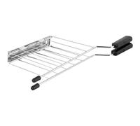 Glixoft Cage À Sandwich en Acier Inoxydable, Grille-Pain, Grille-Pain, Trancheuse À Pizza, Accessoires De Cuisine pour Préparation du Petit Déjeuner