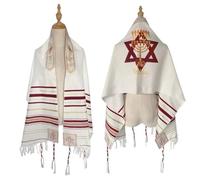 Glixoft Châle De Prière Messianique Talit Alliance Tallit Écharpe De Prière Isarel Wrap Juif Chrétien Talit Châle Style Ethnique Foulard pour Hommes Femmes