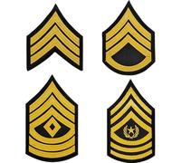 Glixoft Chevrons Sergent Rayures Uniforme Militaire Rayures Moral Brodé Bras Insigne Traditionnel Épaule Patch À Coudre