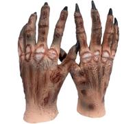 Glixoft De Zombie Effrayants en Latex, Accessoire De Costume d'halloween avec Crâne, pour Cosplay, Soirée À Thème Ou Maison Hantée