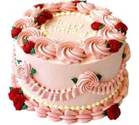 Glixoft Modèle De Gâteau Réaliste, Gâteau d'anniversaire, Accessoire De Dessert Artificiel pour Décoration De Vitrine De Mariage Ou De Magasin.