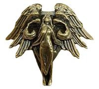 Glixoft Perle De Lanière De Couteau d'ange À Six Ailes, Perle De Charme, Perles De Paracorde en Laiton, Perle D'outil De Cordon De Paracorde pour Porte-clés, Accessoires De Bracelet