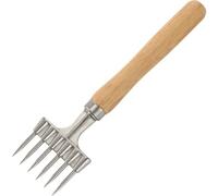 Glixoft Pic À Glace, Ciseau À Glace en Acier Inoxydable avec Manche en Bois, Pic À Glace À Six Dents Écrasé pour Les Bars, Cuisines, Pique-niques, Camping