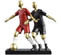 Glixoft Statue De Joueur De Football - Résine Joueur De Football Footballeur Statue Football Sculpture Statue Football Figurine Compétition Prix Sport Sculpture Décor