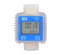 GLJTUO Compteur d'eau, 1 Compteur Numérique K24 pour Huile Et Carburant, Jauge pour Produits Chimiques, Liquide, Eau, Ultrasons, Chaud, Industriel Et Commercial (Bleu Vertical 1)