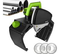 GLJTUO Coupe-tuyau automatique industriel, machine de découpe robuste en acier inoxydable pour une coupe précise des tuyaux, convient pour les tuyaux en métal et PVC de 15 à 220 mm, 400 mm
