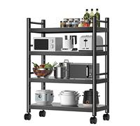 GLJTUO Étagère de Cuisine réglable à 4 Niveaux, Support Micro-Ondes Robuste et étagère de Boulanger multifonctionnelle de 80 cm (31,5 po), Solution de Rangement pour la Maison e,70cm/27.55IN
