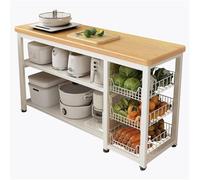 GLJTUO Étagère de Rangement multifonctionnelle pour Cuisine, Salle de Bain et Salon - 80 cm / 31,5 po,120cm/47.2in