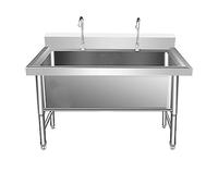 GLJTUO Évier Utilitaire en Acier Inoxydable, Évier De Garage Industriel, Évier Commercial pour Restaurant, Atelier, Éviers Autoportants pour Buanderie-Deep:30cm/11.8in-80X60X80cm/