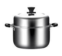 GLJTUO Marmite Vapeur/Soupe/Chaudière/De Contact, Fond Composite 3 Couches, Crabe Cuit À La Vapeur, Soupe Au Poulet/24 Cm,