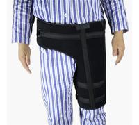 GLJTUO Orthèse De Hanche pour Soulager La Douleur Sciatique - Support Stabilisateur De Compression Ortho Wrap pour Élongation De La Cuisse, Entorse du Muscle Fléchisseur De La H,Left-Large