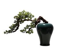 GLJTUO Plantes artificielles, bonsaï Artificiel, décoration d'intérieur avec Pots en céramique, bonsaï en Pot pour la Maison ou Le Bureau, Simulation de bonsaï