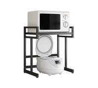 GLJTUO Support à Micro-Ondes en métal à 2 Niveaux - Étagère de comptoir Robuste et autoportante pour Le Rangement - Idéal pour Le Salon, Le Bureau et la Chambre - Gain de Place